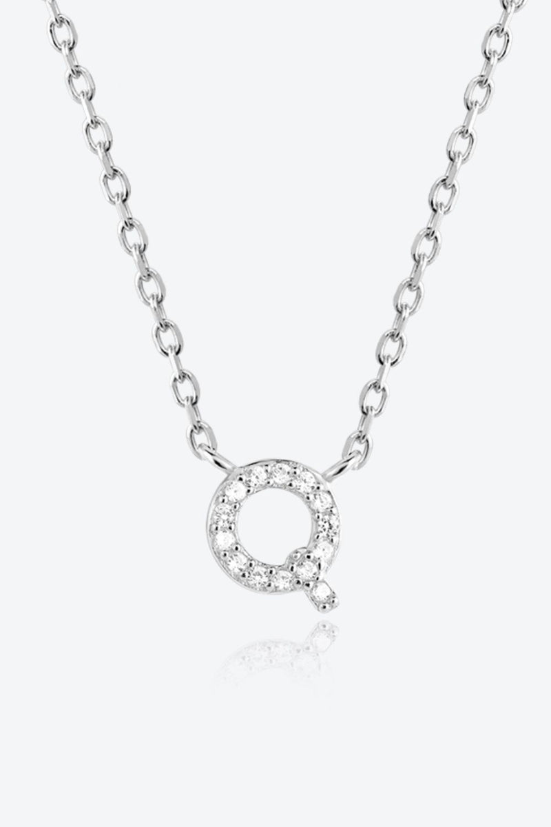 Q to U Quintessence Circle Zircon Sterling Necklace