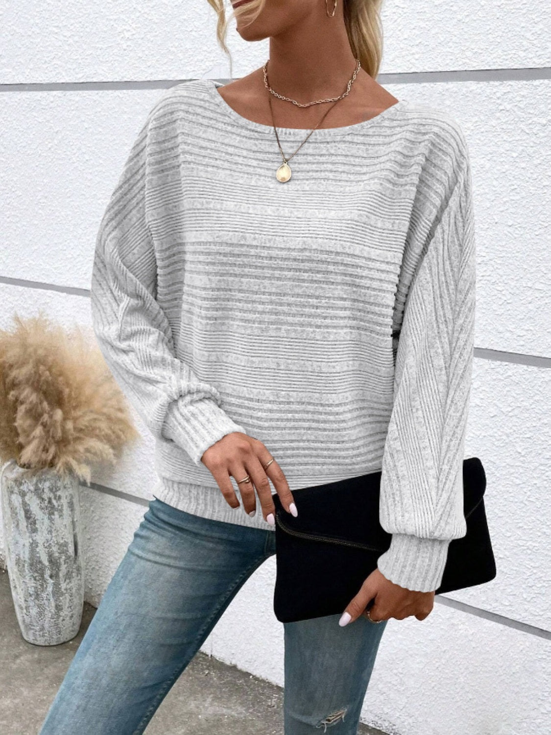 Everly Ribbed Luxe Pullover