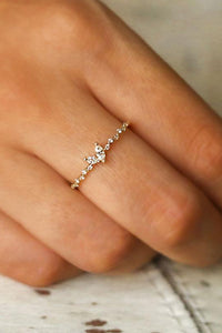 Elegant Spark Zircon Ring