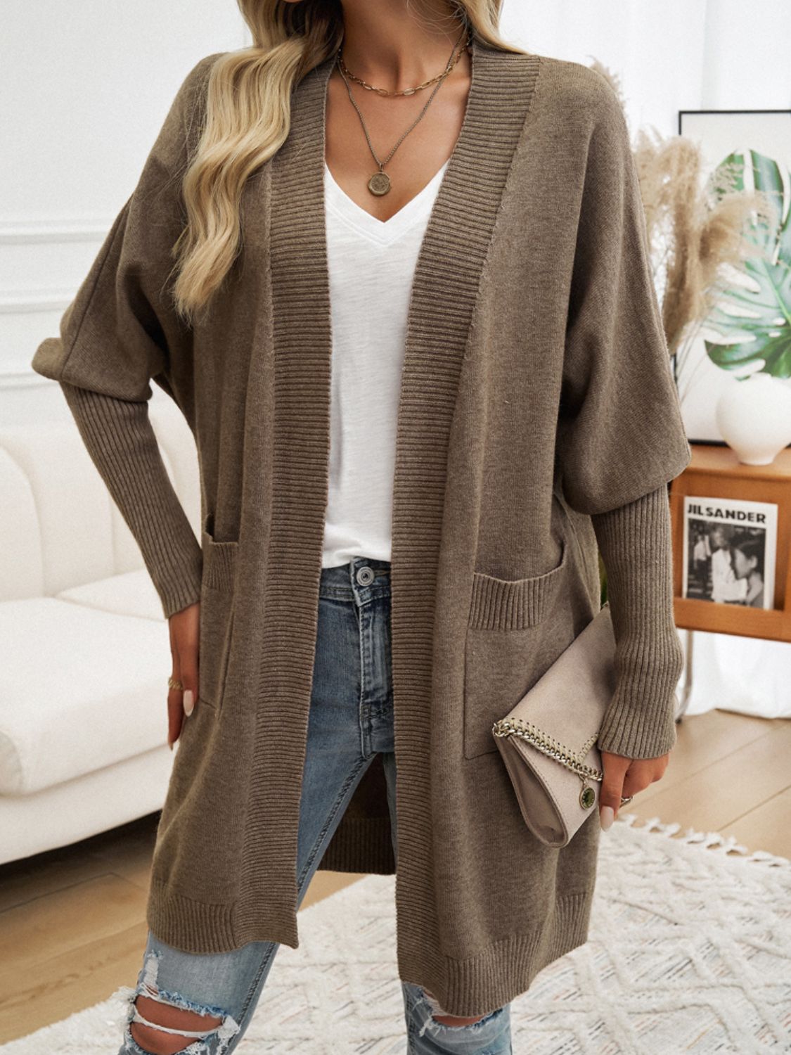 Cozy Pocketed Longline Cardigan