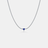 Silver Luminescence Heart Necklace