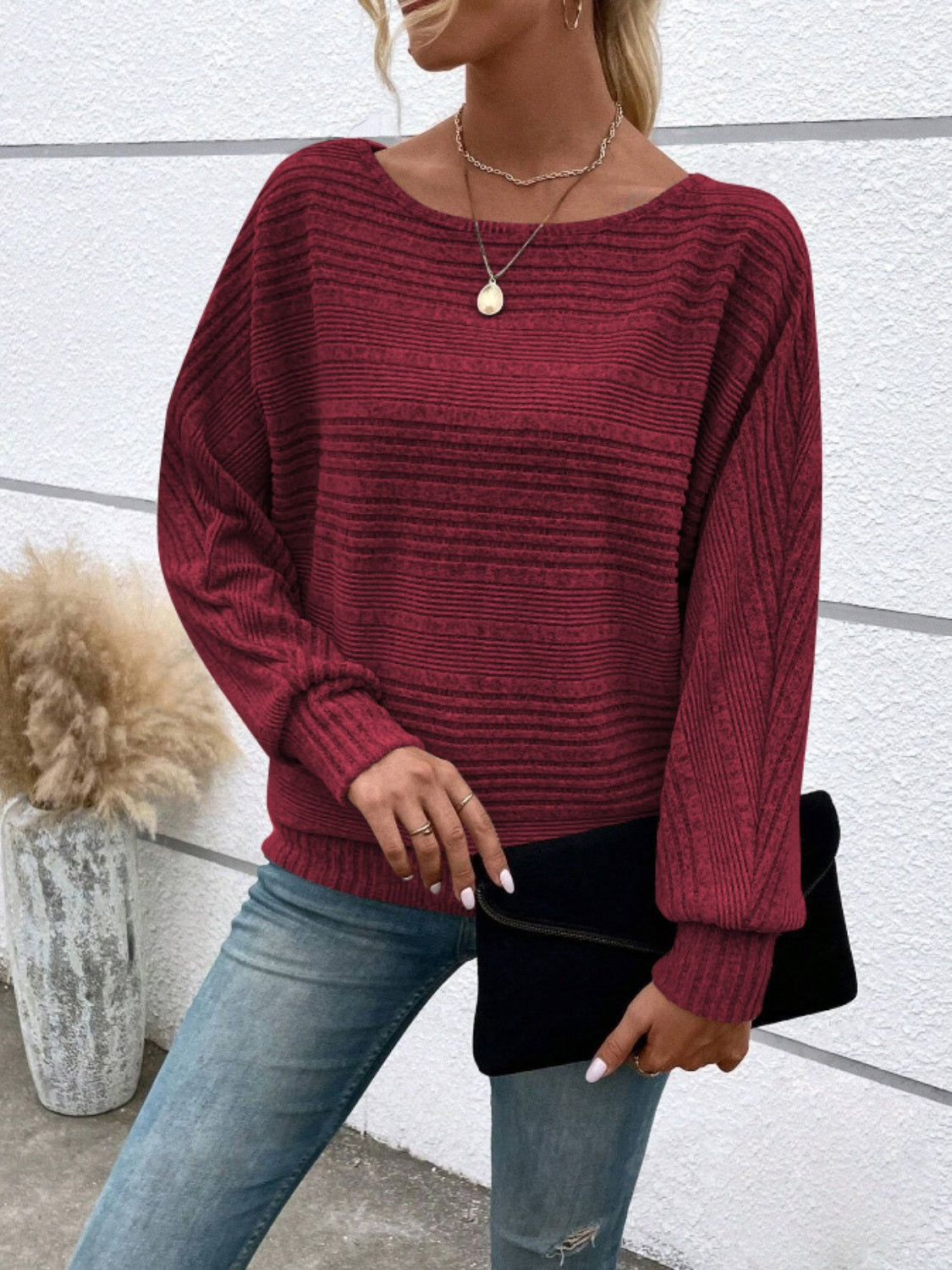 Everly Ribbed Luxe Pullover