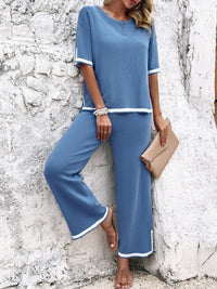 Azure Breeze Two-Piece Lounge Set