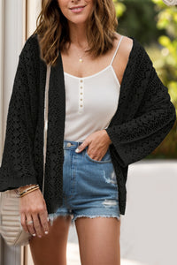 Breezy Lace Openwork Cardigan