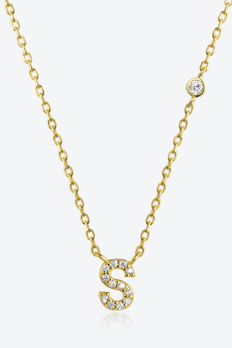 Q to U Quintessence Circle Zircon Sterling Necklace