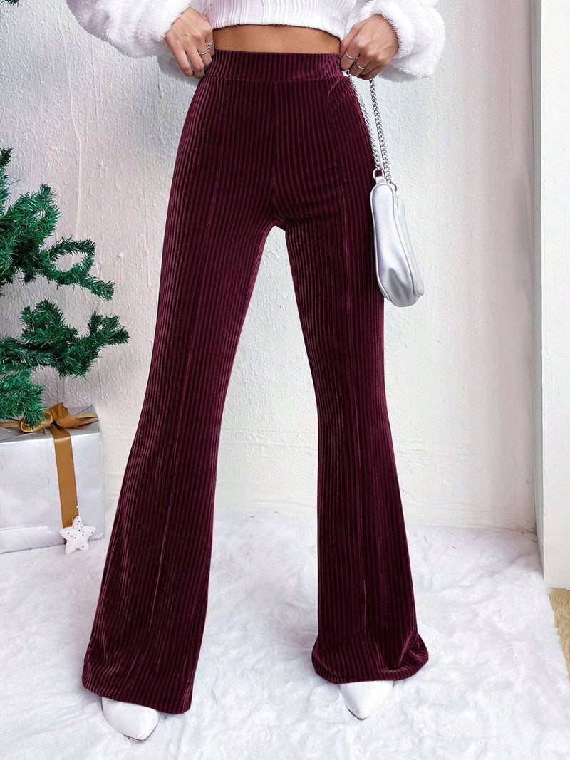 Velvet Horizon High-Waist Flare Pants