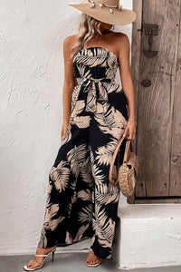 Tropical Breeze Strapless Jumpsuit