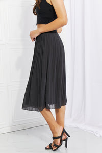 Ethereal Breeze Pleated Midi Skirt