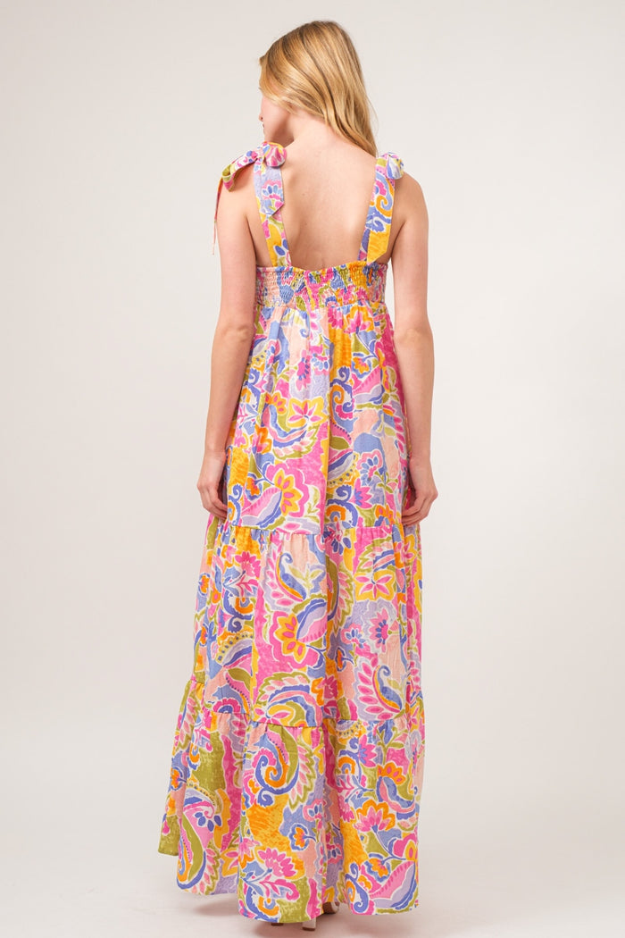 Sunny Paisley Maxi Dres