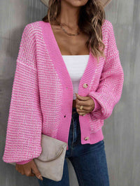 Cozy Elegance V-Neck Knit Cardigan