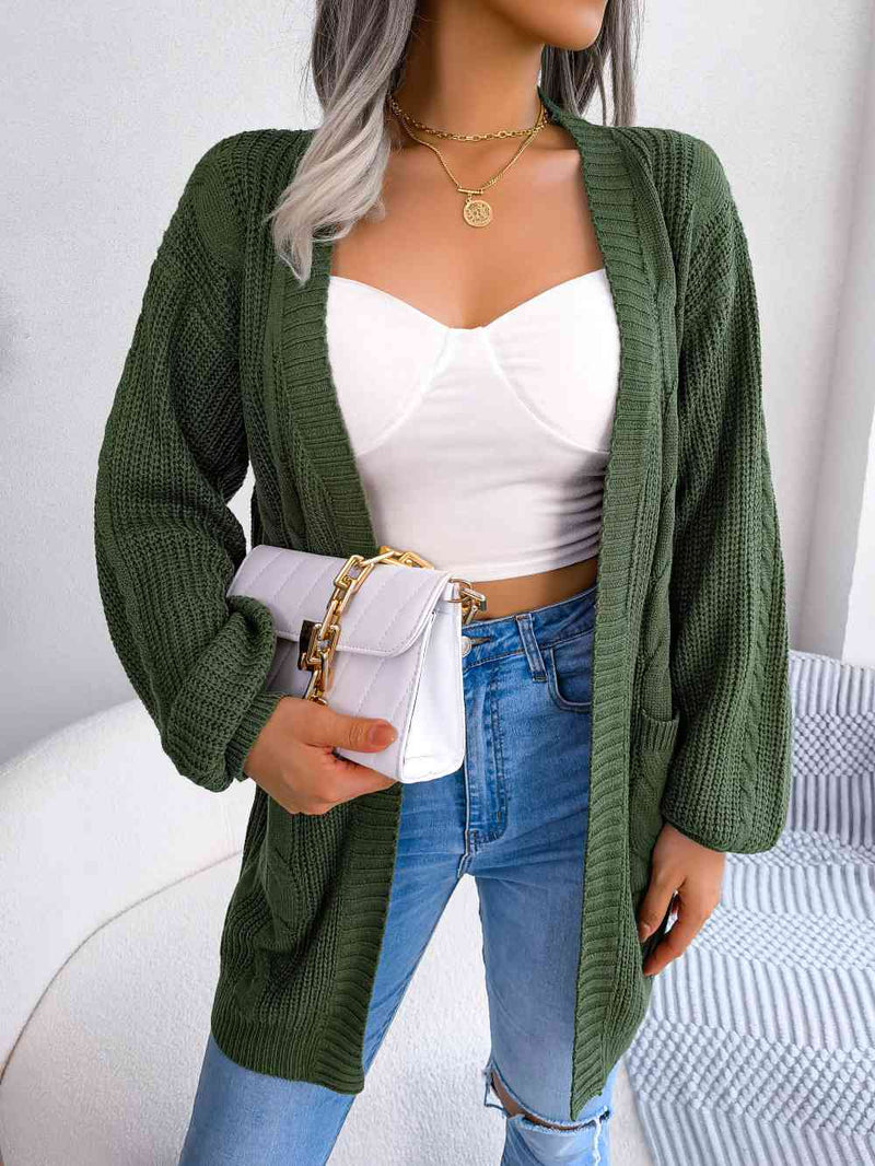 Cozy Charm Cable-Knit Cardigan