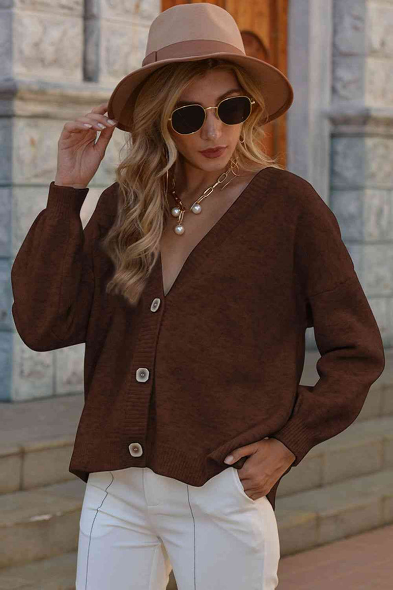 Chic Comfort V-Neck Knit Cardigan