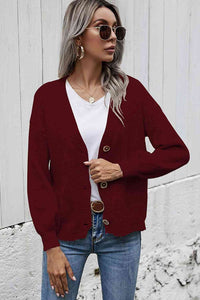 Chic Comfort V-Neck Knit Cardigan