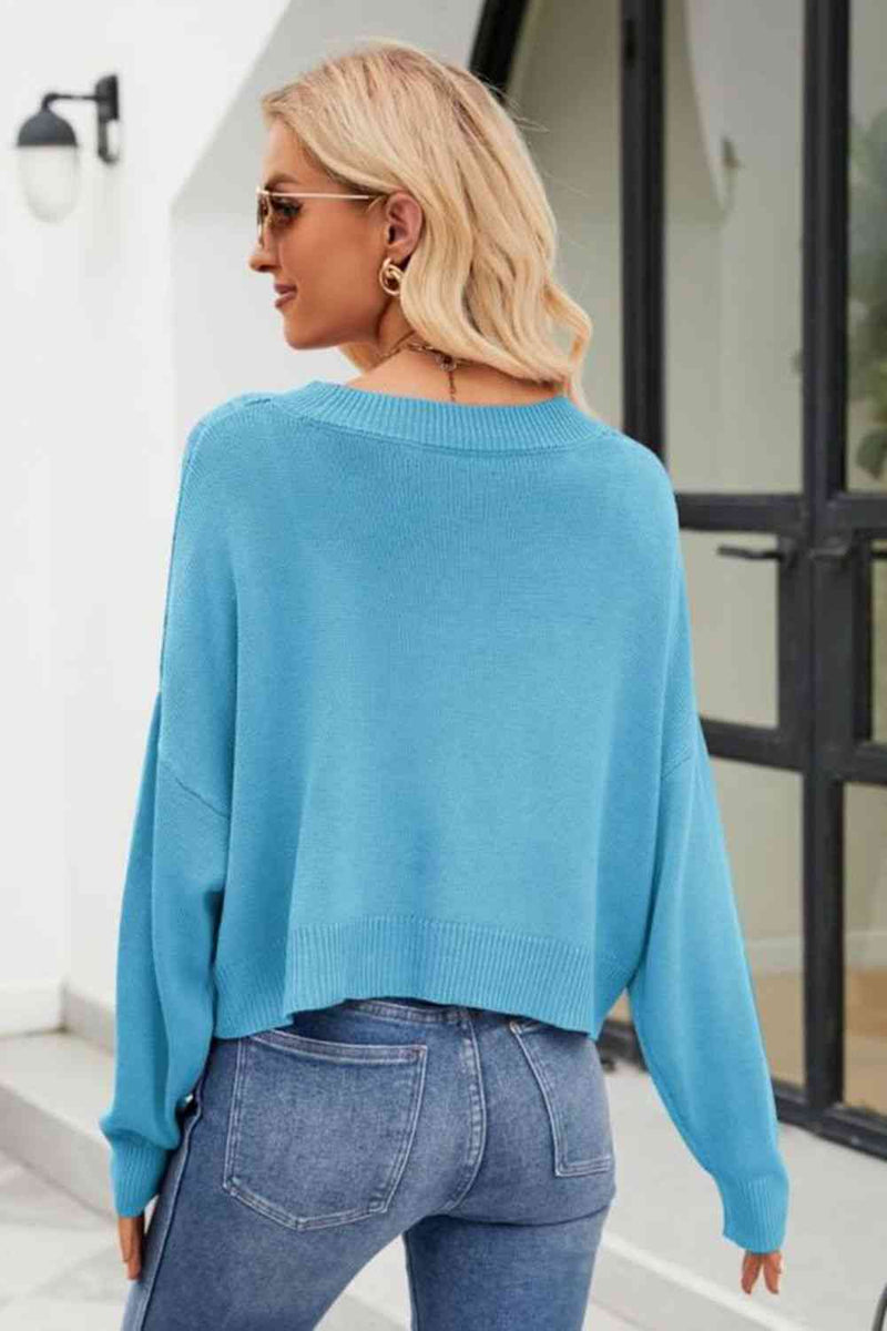 Chic Charm V-Neck Cardigan