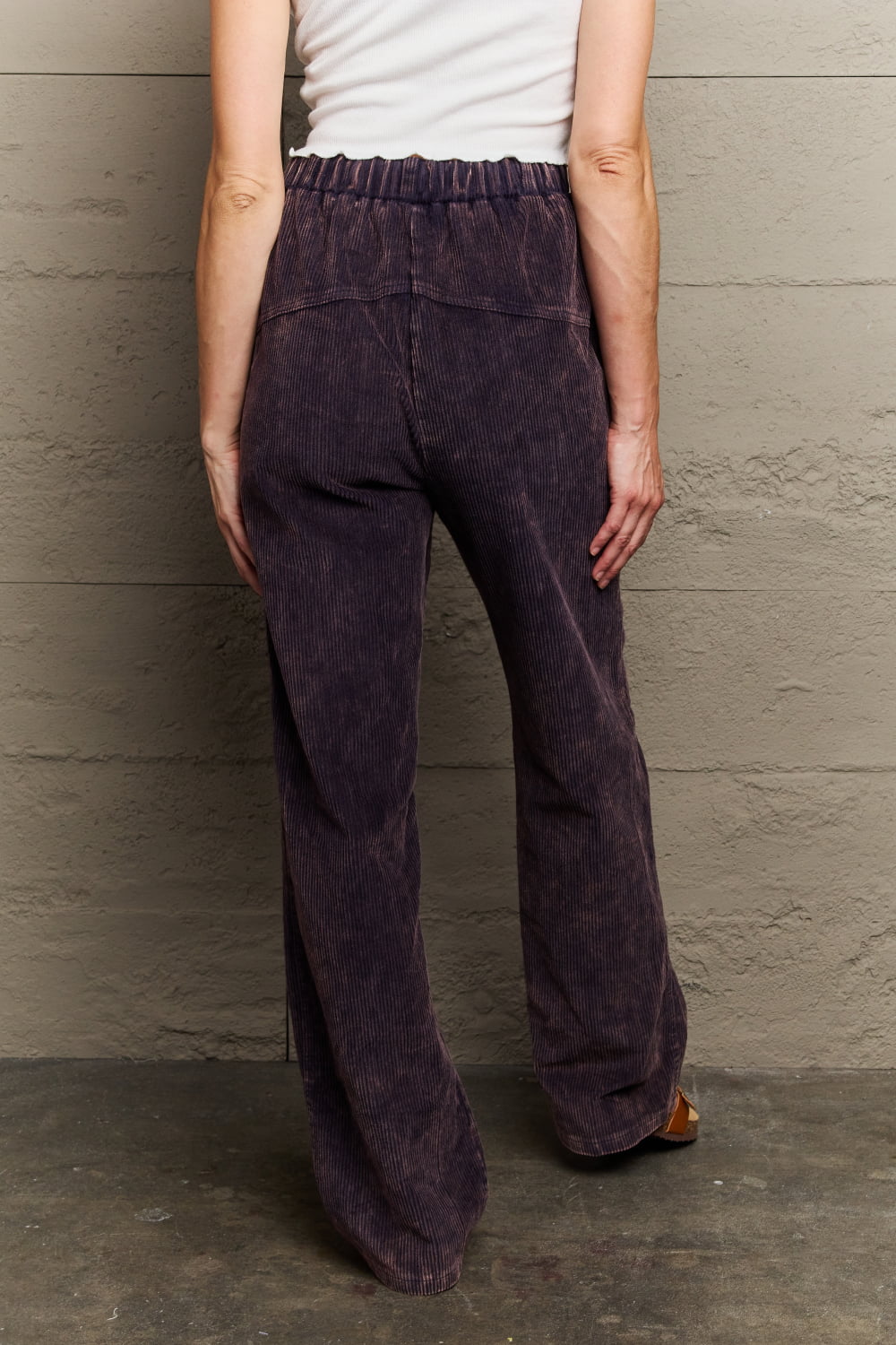 Elegant Midnight Navy Corduroy Trousers