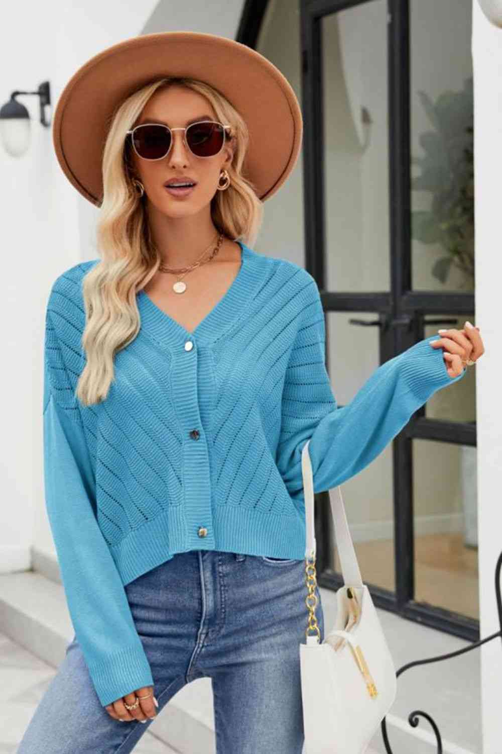 Chic Charm V-Neck Cardigan