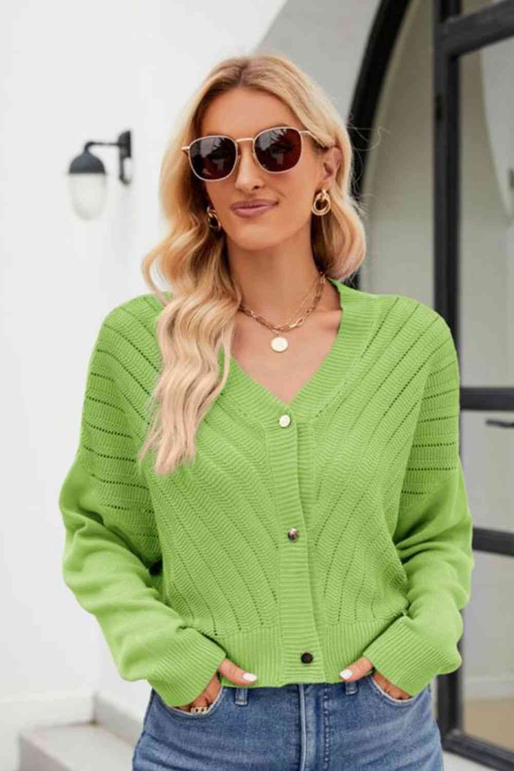 Chic Charm V-Neck Cardigan