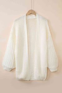 Elegant Cascade Open Front Cardigan