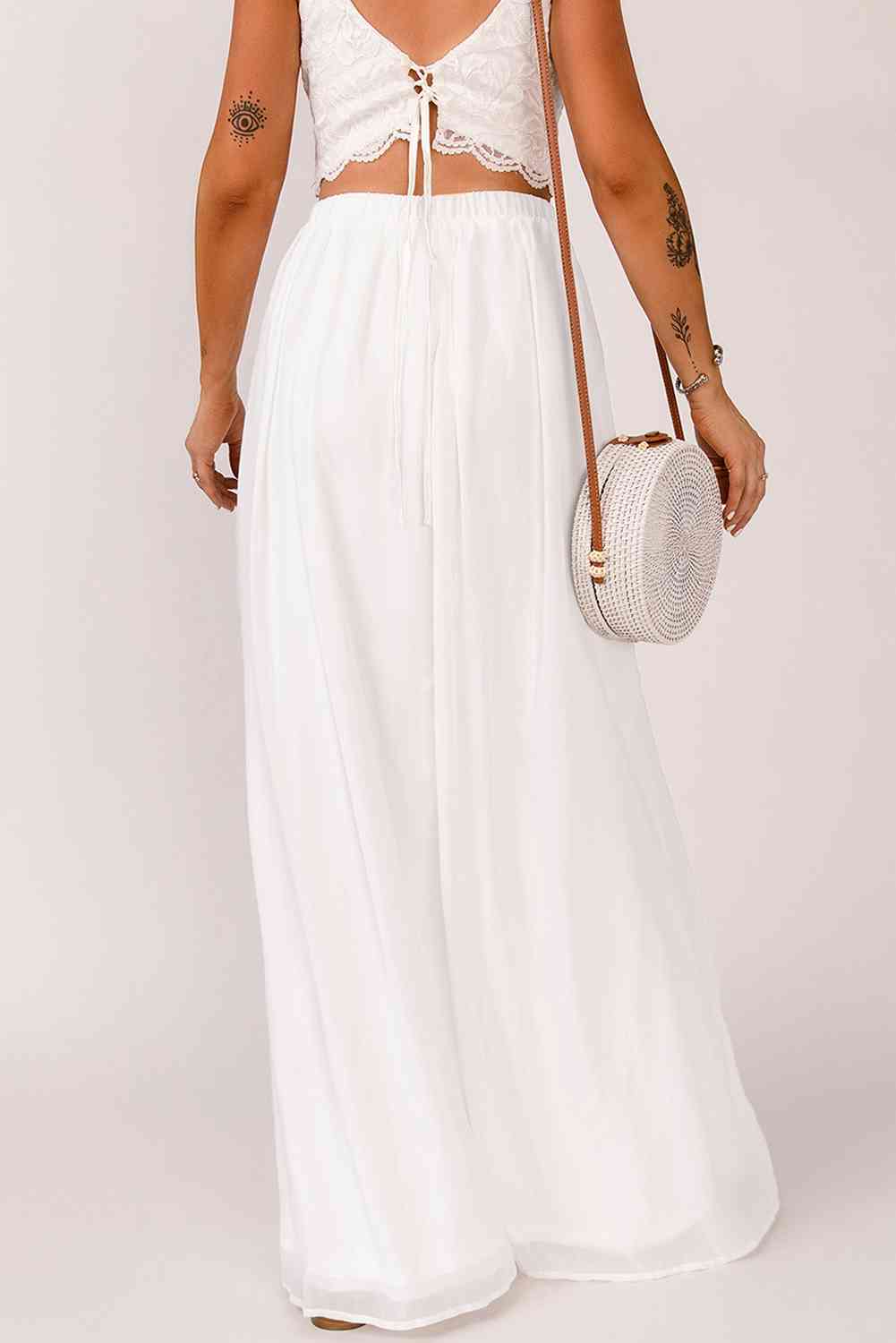 Chic Allure Split Maxi Skirt