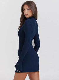 Elegant Grace Hip-Cover Mini Dress