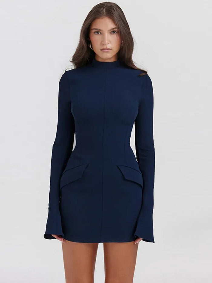 Elegant Grace Hip-Cover Mini Dress