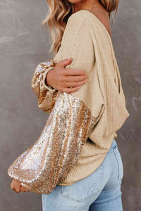 Sophisticated Sparkle Knit Blouse