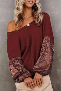 Sophisticated Sparkle Knit Blouse